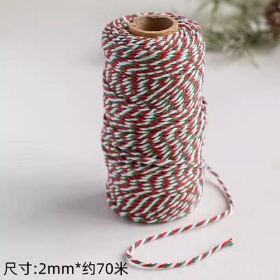 DIY 2 Strand Twisted Cord 550 Pounds 2mm Cotton Macrame Cord