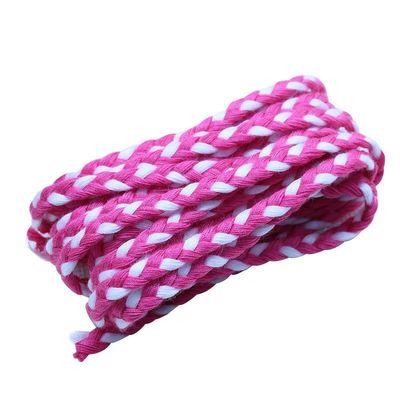 Pakaian 3 Strand Macrame Cord Orange Putih 5mm 3 Strand Cotton Rope