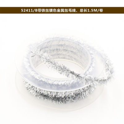 Shinny Wired Wrapping Paper Rope 100m Paper Twist Rope Rose Perak