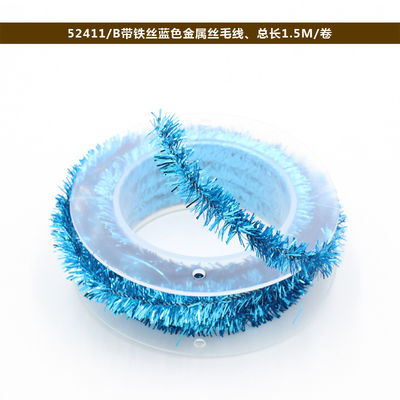 Shinny Wired Wrapping Paper Rope 100m Paper Twist Rope Rose Perak