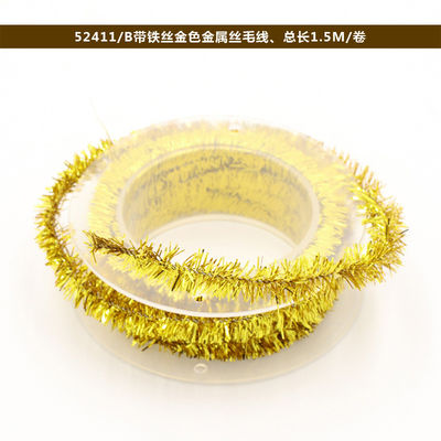 Shinny Wired Wrapping Paper Rope 100m Paper Twist Rope Rose Perak