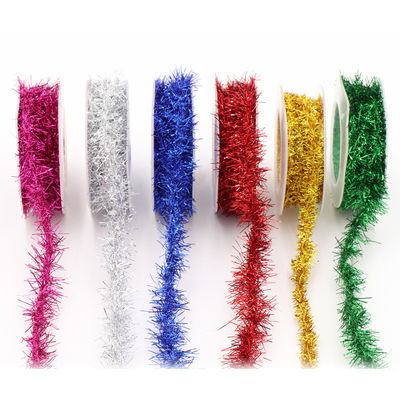 Shinny Wired Wrapping Paper Rope 100m Paper Twist Rope Rose Perak