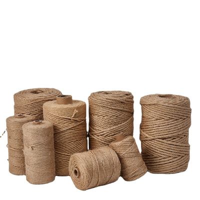 1mm-20mm Jute Twine Berwarna ISO9001 Eco Friendly 6mm Jute Rope