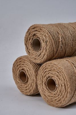 1mm-20mm Jute Twine Berwarna ISO9001 Eco Friendly 6mm Jute Rope