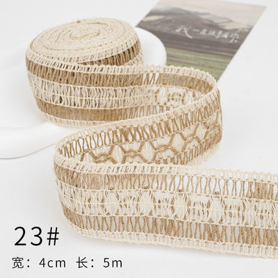 Christmas Brown Burlap Ribbon 5mm-45mm Wired Burlap Ribbon
