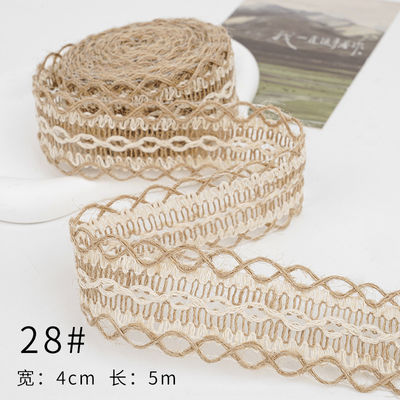 Christmas Brown Burlap Ribbon 5mm-45mm Wired Burlap Ribbon