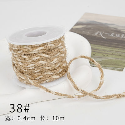 Christmas Brown Burlap Ribbon 5mm-45mm Wired Burlap Ribbon