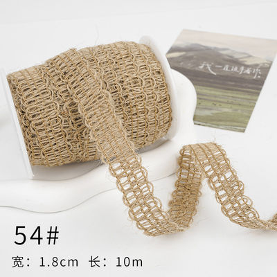 Christmas Brown Burlap Ribbon 5mm-45mm Wired Burlap Ribbon