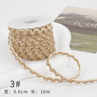 Christmas Brown Burlap Ribbon 5mm-45mm Wired Burlap Ribbon