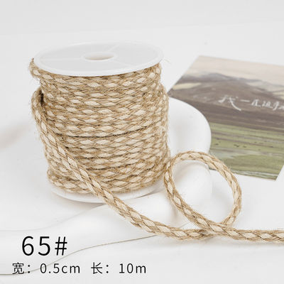 Christmas Brown Burlap Ribbon 5mm-45mm Wired Burlap Ribbon