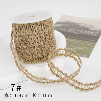 Christmas Brown Burlap Ribbon 5mm-45mm Wired Burlap Ribbon