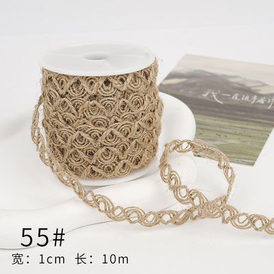 Christmas Brown Burlap Ribbon 5mm-45mm Wired Burlap Ribbon