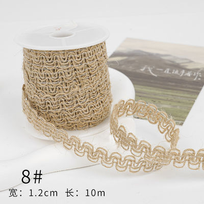 Christmas Brown Burlap Ribbon 5mm-45mm Wired Burlap Ribbon