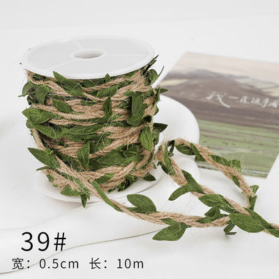 Christmas Brown Burlap Ribbon 5mm-45mm Wired Burlap Ribbon