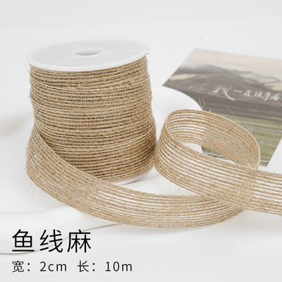 Christmas Brown Burlap Ribbon 5mm-45mm Wired Burlap Ribbon
