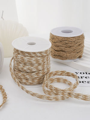 Christmas Brown Burlap Ribbon 5mm-45mm Wired Burlap Ribbon