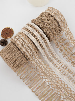 Christmas Brown Burlap Ribbon 5mm-45mm Wired Burlap Ribbon