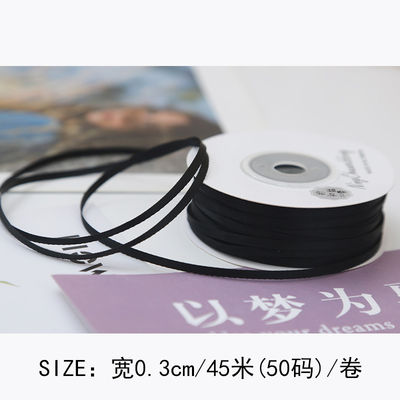 3mm Polyester Satin Ribbon Double Face High Density Satin Finish Poly Ribbon