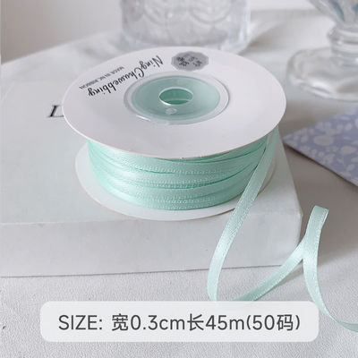 3mm Polyester Satin Ribbon Double Face High Density Satin Finish Poly Ribbon