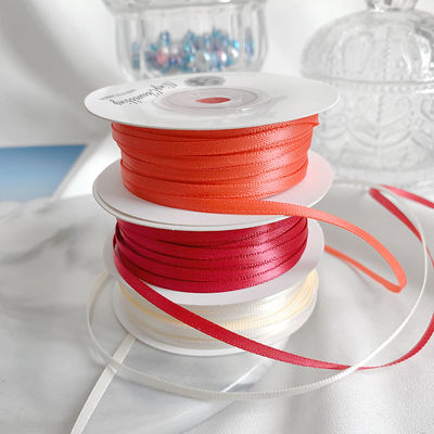 3mm Polyester Satin Ribbon Double Face High Density Satin Finish Poly Ribbon
