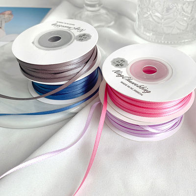 3mm Polyester Satin Ribbon Double Face High Density Satin Finish Poly Ribbon
