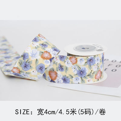 Ribbon cetak bunga 40mm