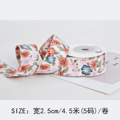 Ribbon cetak bunga 40mm
