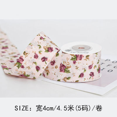 Ribbon cetak bunga 40mm