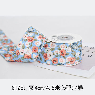Ribbon cetak bunga 40mm