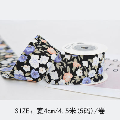 Ribbon cetak bunga 40mm