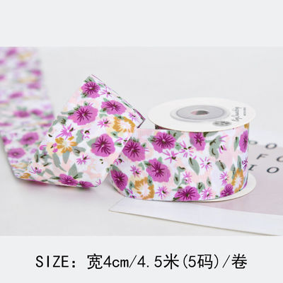 Ribbon cetak bunga 40mm