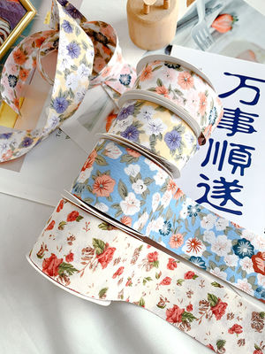 Ribbon cetak bunga 40mm