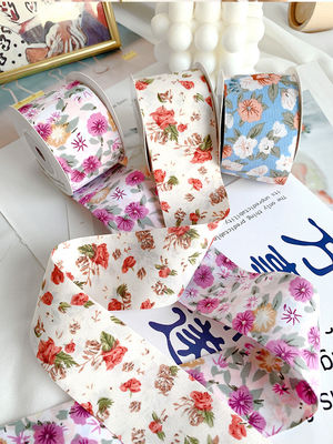Ribbon cetak bunga 40mm
