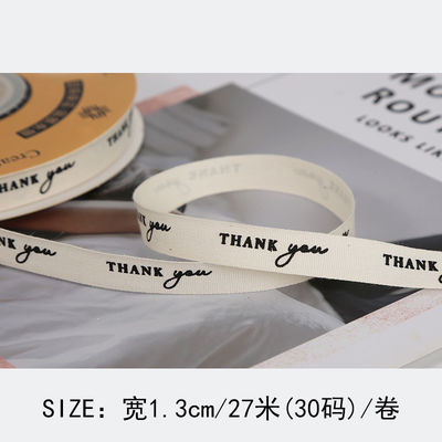 13mm Cotton Ribbon Printed DIY Craft Packing Ribbon Untuk Hadiah
