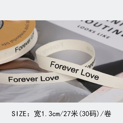 13mm Cotton Ribbon Printed DIY Craft Packing Ribbon Untuk Hadiah