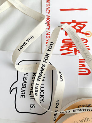 13mm Cotton Ribbon Printed DIY Craft Packing Ribbon Untuk Hadiah
