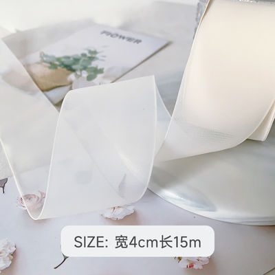 High Density Polyester Organza Ribbon 40mm Untuk Pengemasan Hadiah Mewah