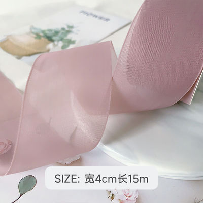 High Density Polyester Organza Ribbon 40mm Untuk Pengemasan Hadiah Mewah