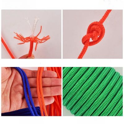 Tali Elastis Tenda Nilon Oranye 2Mm-10Mm Kabel Tali Tenda Dapat Disesuaikan