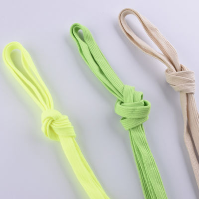 12mm Flat Braided Cotton Cord ISO14001 Colored Macrame Cord