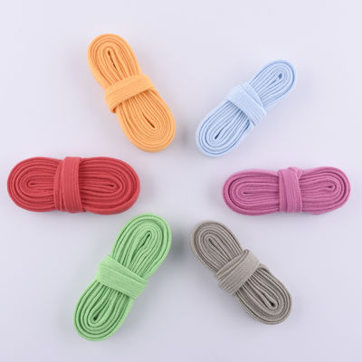 12mm Flat Braided Cotton Cord ISO14001 Colored Macrame Cord