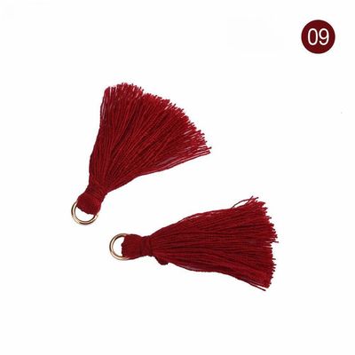 Tassel Baja Berwarna 3cm Dekorasi Pakaian Tassel Benang Baja