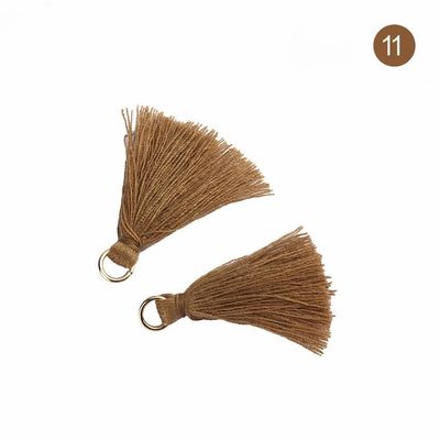 Tassel Baja Berwarna 3cm Dekorasi Pakaian Tassel Benang Baja