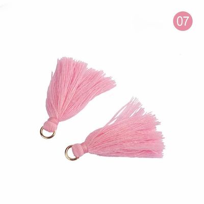 Tassel Baja Berwarna 3cm Dekorasi Pakaian Tassel Benang Baja