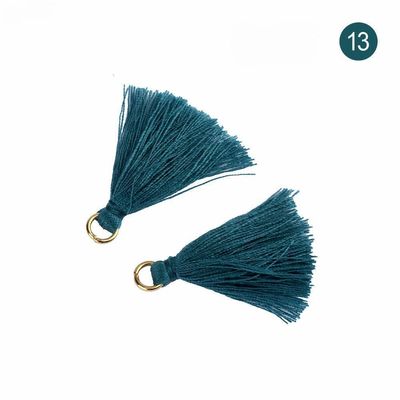 Tassel Baja Berwarna 3cm Dekorasi Pakaian Tassel Benang Baja