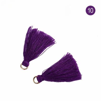 Tassel Baja Berwarna 3cm Dekorasi Pakaian Tassel Benang Baja