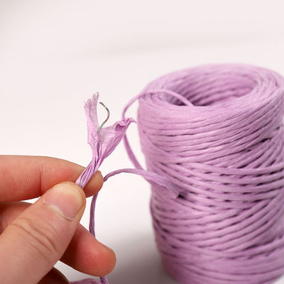 Kawat besi 2mm tali kertas Eco DIY Kabel kertas yang diputar biodegradable