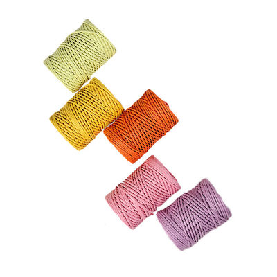 Kawat besi 2mm tali kertas Eco DIY Kabel kertas yang diputar biodegradable