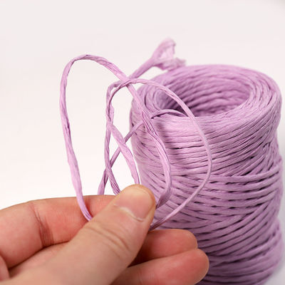 Kawat besi 2mm tali kertas Eco DIY Kabel kertas yang diputar biodegradable