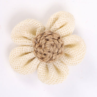 8cm Burlap Ribbon Bunga Diy Orange Hitam Jute Rope Bunga